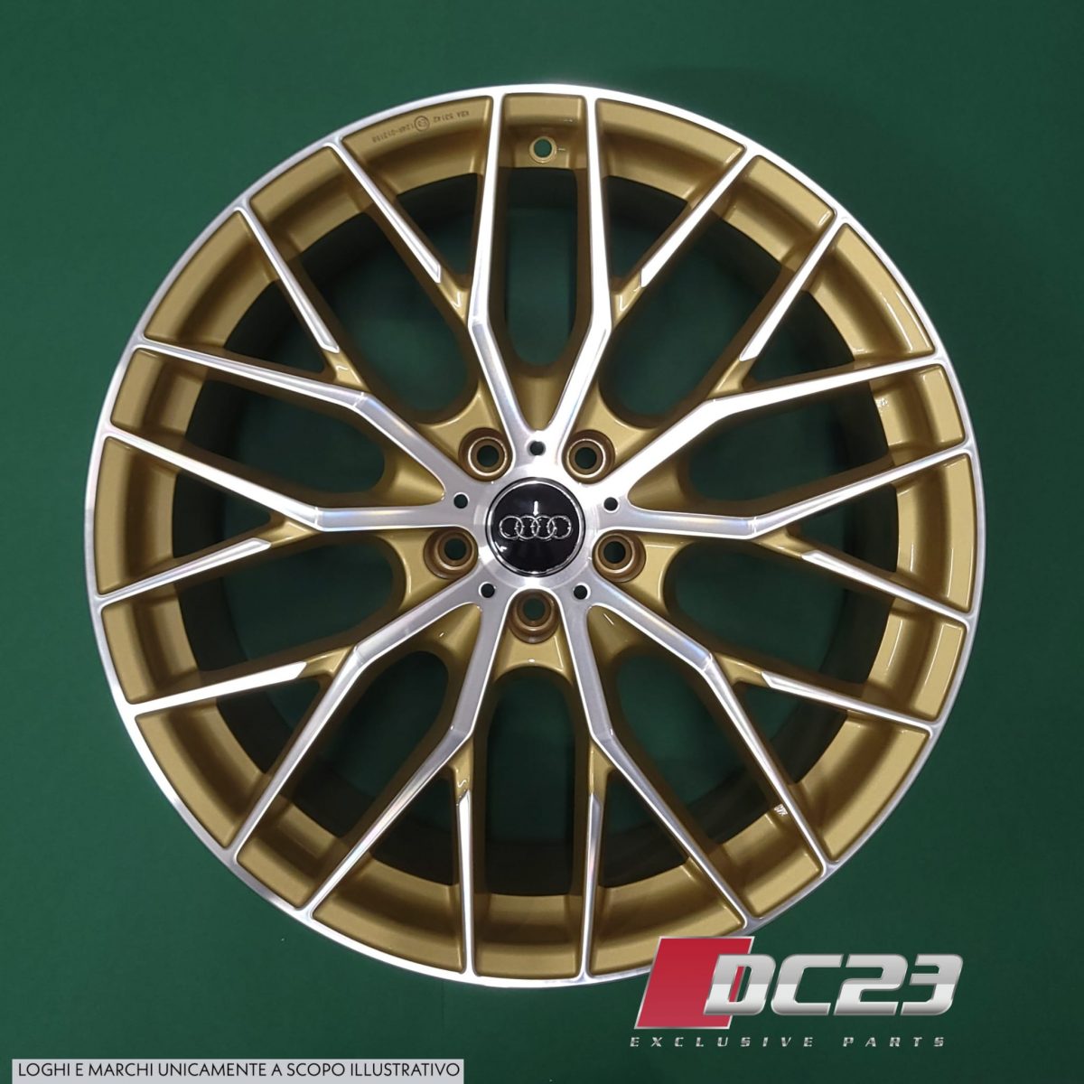 Cerchi in lega fondmetal makhai gold limited edition set da 4 - 9x20et 33